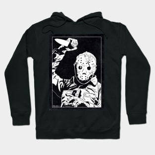 JASON VOORHEES - Friday the 13th (Black and White) Hoodie